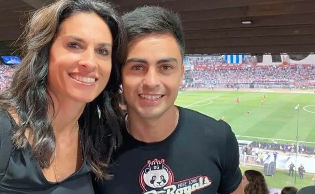 Gabriela Sabatini con el Pity Martínez.