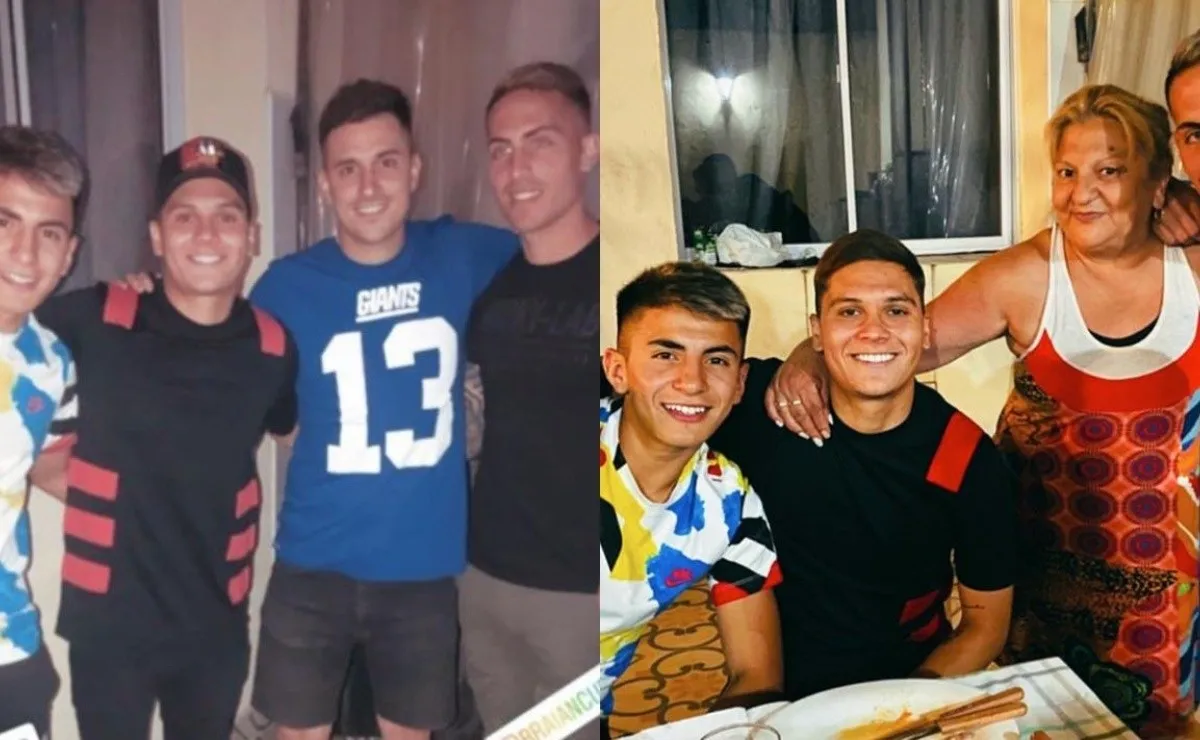 En la noche del lunes, ambos compartieron un asado junto a Brian Cufré, también jugador del Fortín.