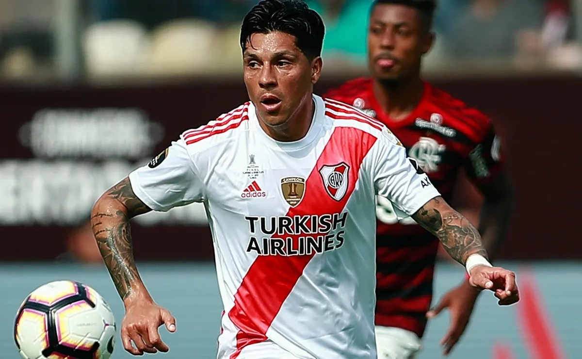 Enzo Pérez jugó 91 partidos oficiales para River, de los cuales fue titular en 79 oportunidades. (FOTO: Getty)