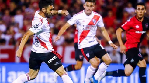 Scocco habilitó a Borré para el segundo gol