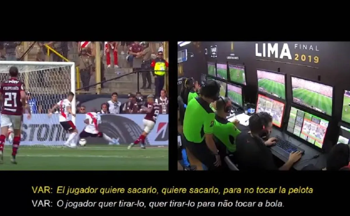El VAR no presentó inconvenientes en la final entre River y Flamengo.