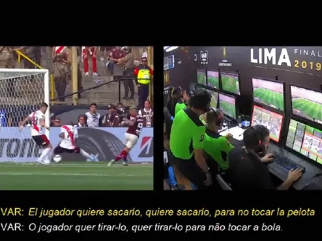 La Conmebol publicó los audios del VAR en la final