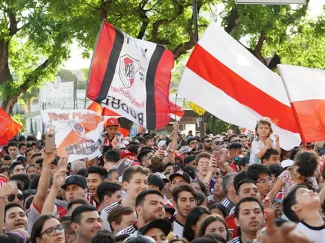 River fue recibido por una multitud