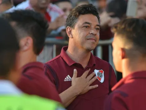 La emoción de Gallardo en el reencuentro con los hinchas