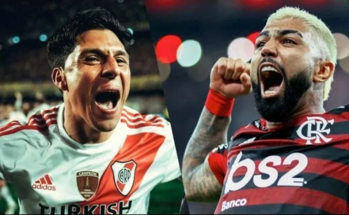 Enzo Pérez y Gabigol, los jugadores clave de River y Flamengo, respectivamente. (FOTO: Getty)