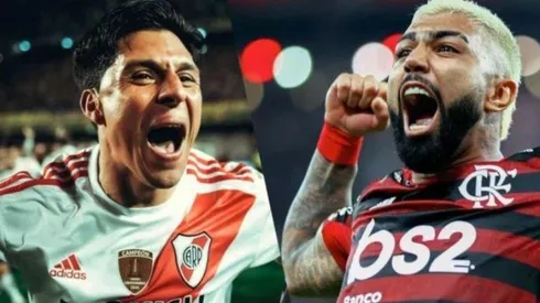 Enzo Pérez y Gabigol, los jugadores clave de River y Flamengo, respectivamente. (FOTO: Getty)