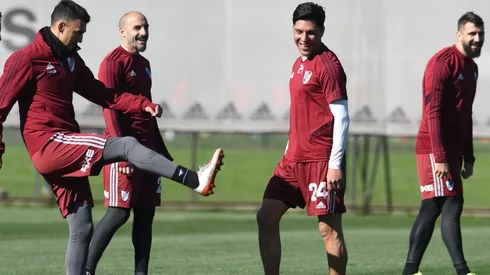 River se entrenó en el Monumental antes de viajar a Lima.