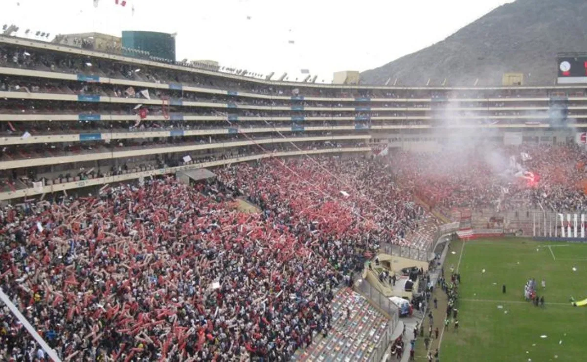 El estadio Monumental de Lima, sede de la final única de la Copa.