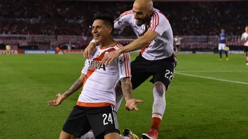 Enzo Pérez y Javier Pinola, dos jugadores claves en River.