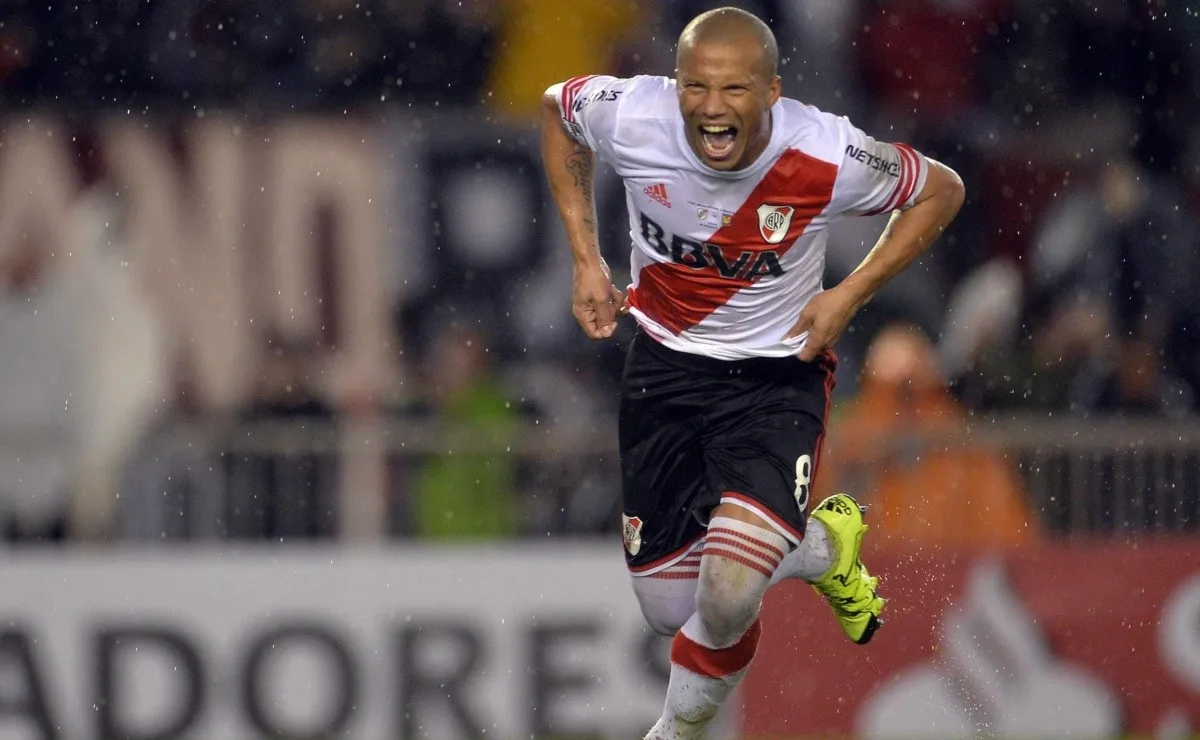 Carlos Sánchez, una pieza fundamental del River campeón de la Libertadores 2015.