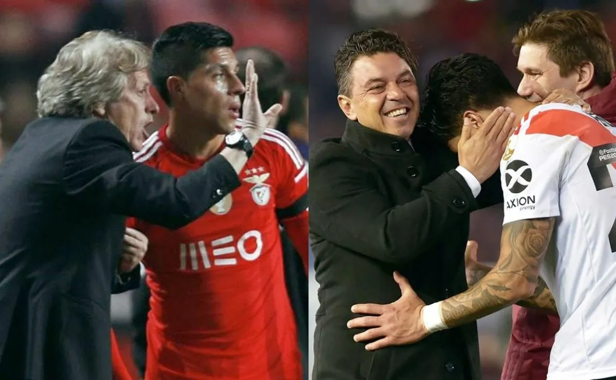 Enzo Pérez fue campeón con Jorge Jesús y con Marcelo Gallardo.