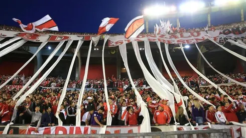 Una de las tribunas del estadio Monumental.