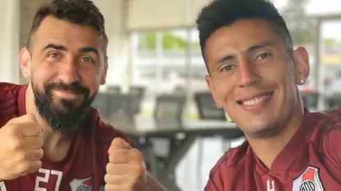 El Oso y el Turco, grandes compañeros de mate en las concentraciones