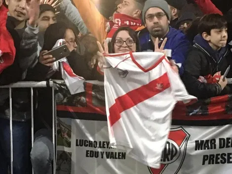 Espectacular bienvenida para River en Mar del Plata