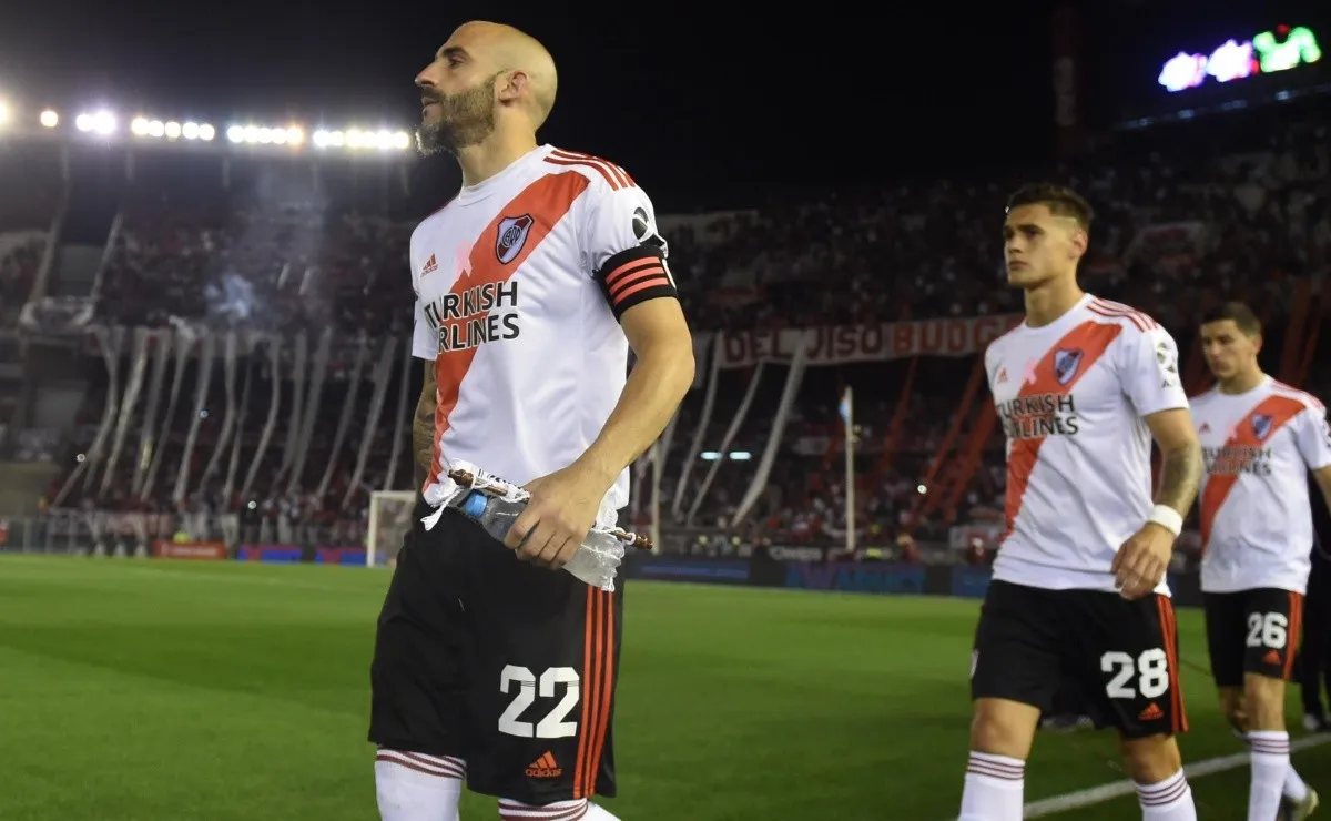 Pinola, el capitán de River cuando no juega Ponzio.