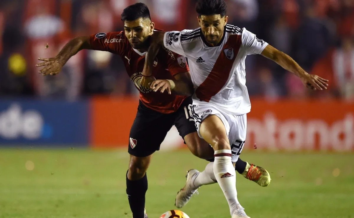 La última vez que River visitó a Independiente fue en el 0-0 de la Libertadores 2018. (FOTO: Getty)