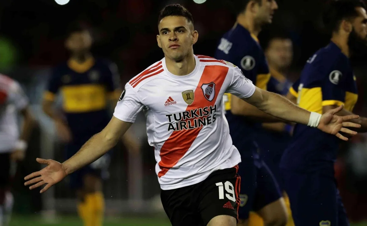 Borré, autor de un gol clave ante Boca.