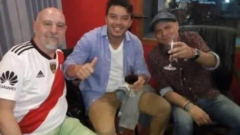 El técnico de River estuvo en una de las grabaciones junto a Juan Subirá y Ariel Prat.