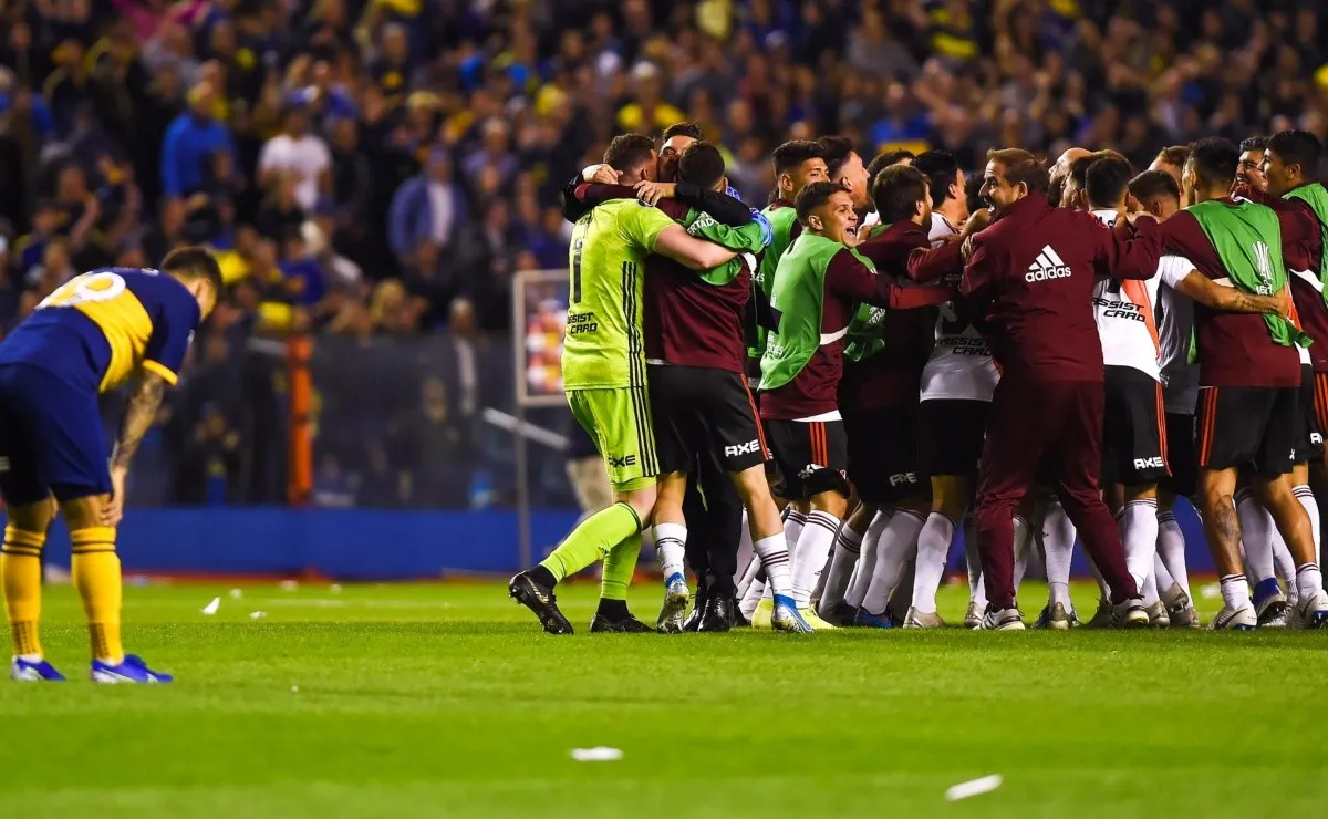 Una vez más, River festejó en la cancha de Boca.