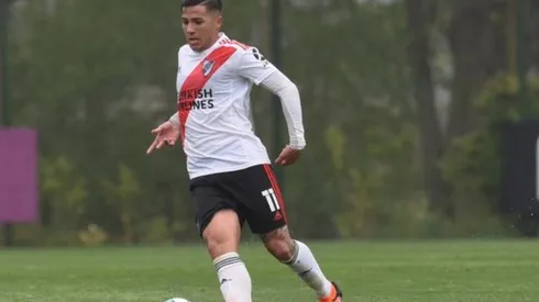 Matías Benítez, una de las grandes promesas de River en inferiores, hoy fue titular en Ezeiza