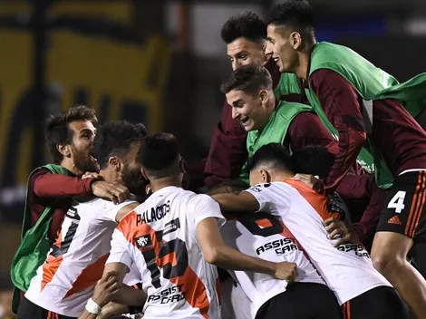 La celebración del plantel de River en las redes