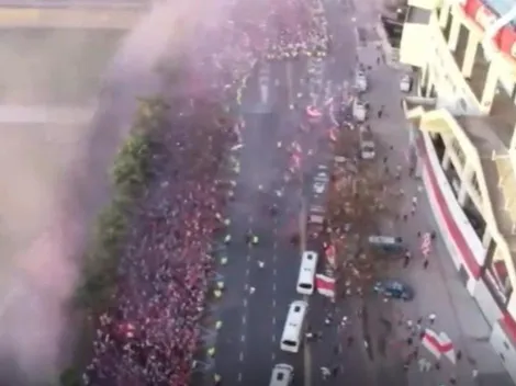 La salida del micro desde el aire