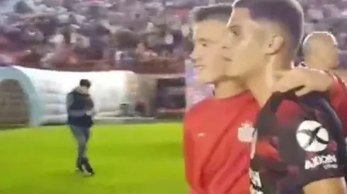 El 10 de River fue acechado por varios hinchas del equipo del Viaducto