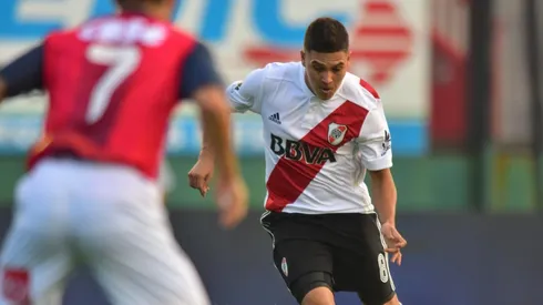 El primer gol de Juan Fernando Quintero en River fue ante Arsenal. (FOTO: Getty)