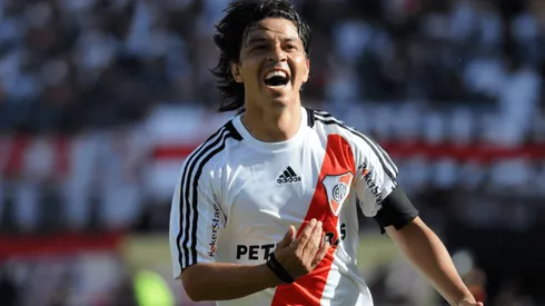 Ya había iniciado su tercera etapa como jugador de River en el Nuevo Gasómetro