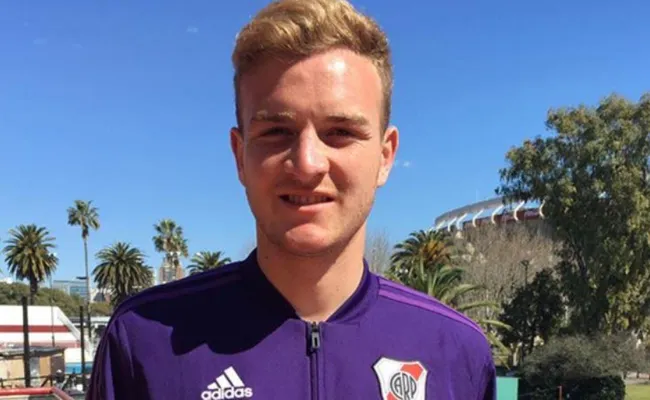 Luciano Gondou ya sabe lo que es jugar en River, pero no debutó en Primera. (Prensa River)