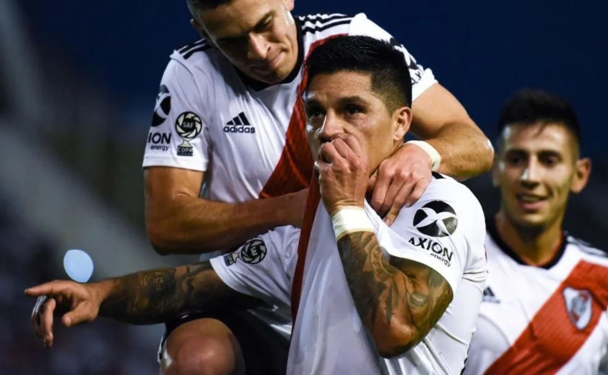 Enzo Pérez, el jugador hincha.