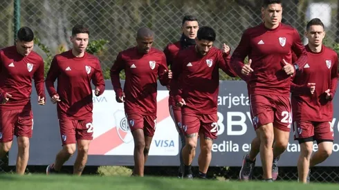El plantel se entrenó en Ezeiza.