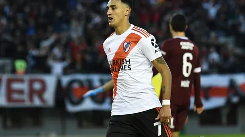 Matías Suárez lleva tres goles en la Superliga: dos a Lanús y uno en Avellaneda contra Racing. (FOTO: Getty)