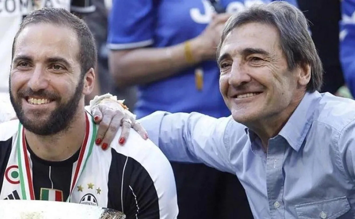 Gonzalo y Jorge Higuaín, juntos celebrando un título con Juventus.