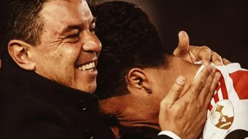 Ese abrazo de Marcelo Gallardo y Enzo Pérez resume la alegría y el orgullo que todos sentimos por este River