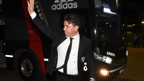 Gallardo, tras arribar al Monumental