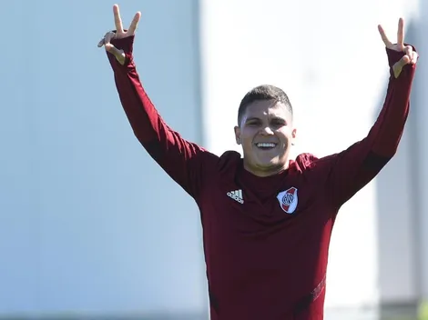 Quintero volvió a jugar al fútbol en el Monumental