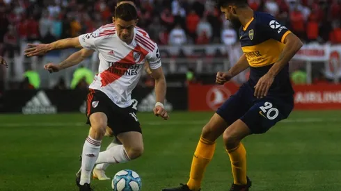 Rafael Borré aún no le pudo marcar un gol oficial a Boca: solamente tuvo éxito en un Súper de verano. (FOTO: Getty)