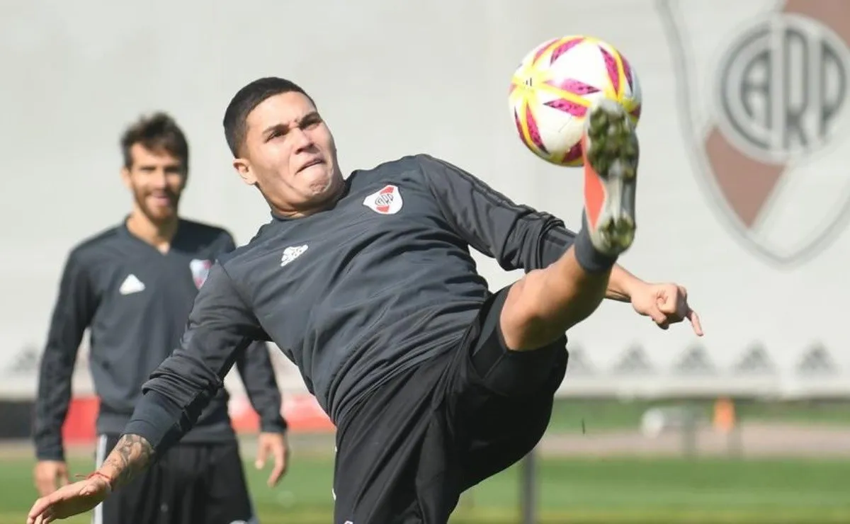 Quintero lleva 11 goles en 46 partidos oficiales para River, donde obtuvo tres títulos. (FOTO: Prensa River / Archivo)