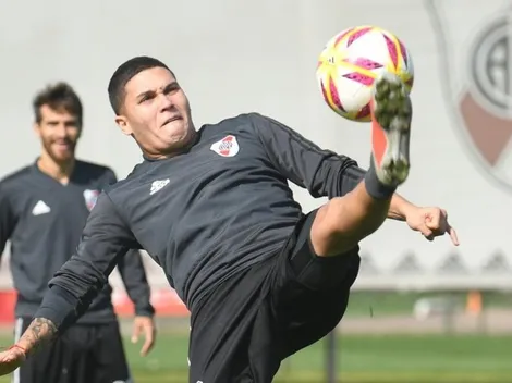 Quintero participó de la práctica de fútbol en River