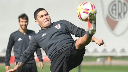 Quintero lleva 11 goles en 46 partidos oficiales para River, donde obtuvo tres títulos. (FOTO: Prensa River / Archivo)