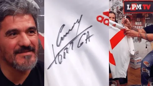 Cintia Llompart, de La Rioja, es quien se quedó con el manto sagrado autografiado por el Burrito.