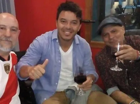 Gallardo presenció la grabación del tema que le dedicó Ariel Prat