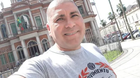 Julio Casarez, uno de los diez hinchas de River detenidos en Lanús.