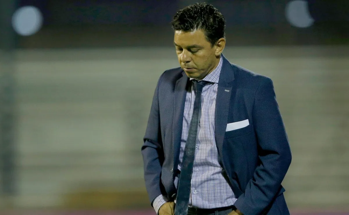 Marcelo Gallardo dirigió tres veces a River en la cancha de Gimnasia: dos triunfos y una caída. (FOTO: Getty)