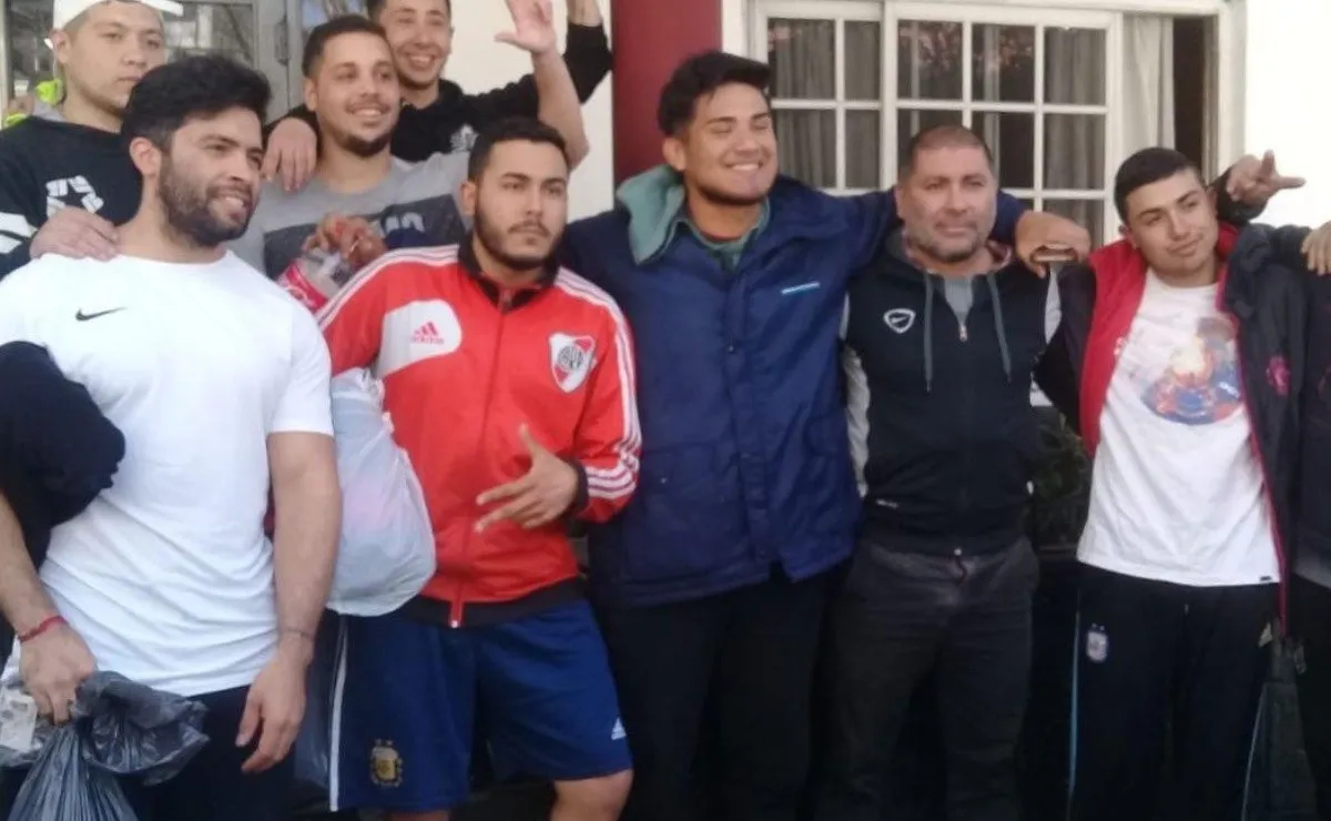 Los hinchas que habían sido detenidos en la previa de River vs. Godoy Cruz.