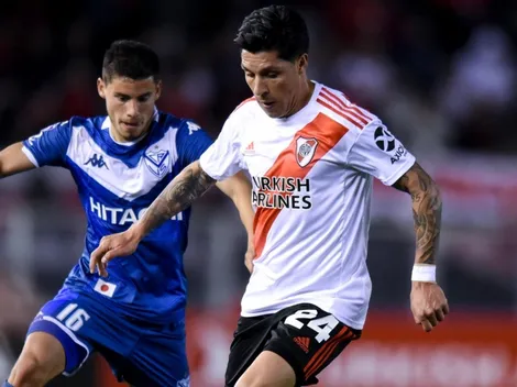 Enzo Pérez trabajó con normalidad en el entrenamiento de River