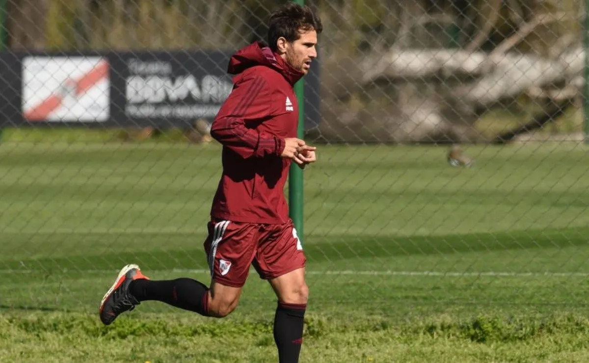 El último partido oficial de Ponzio fue el 30/07, en el 0-0 frente a Cruzeiro en Belo Horizonte