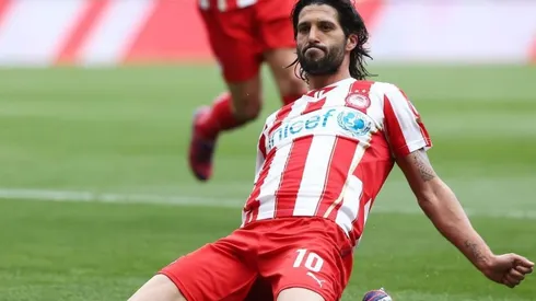 El Chori convirtió 40 goles en 127 partidos en Olympiacos, y ganó 5 títulos