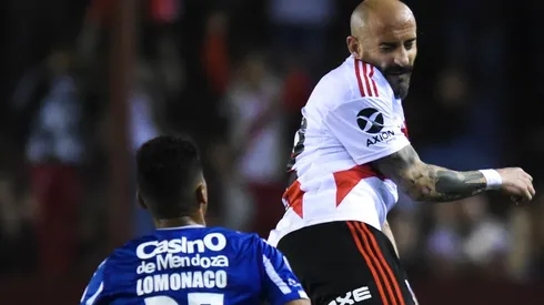 Javier Pinola, titular en el triunfo ante Godoy Cruz.